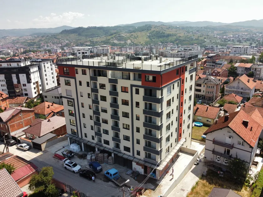 Pogled iz vazduha na objekat i okolne ulice